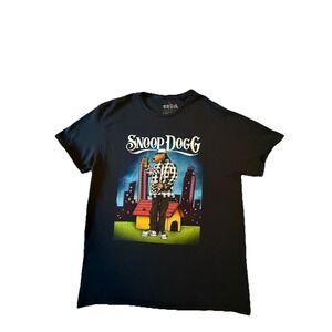 Snoop Dogg West Coast Rap T-Shirt Tha Dogg Collection Joe Cool Adult LARGE Black